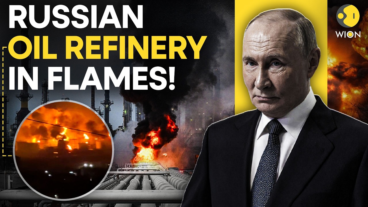 Russia-Ukraine War LIVE: Ukraine Strike Ignites Massive Russian Oil Port Fire | Smoke Spreads 300km