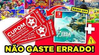 Os jogos MAIS vantajosos para usar o Cupom da Nintendo! Guia Completo com Zelda Tears of the Kigdom