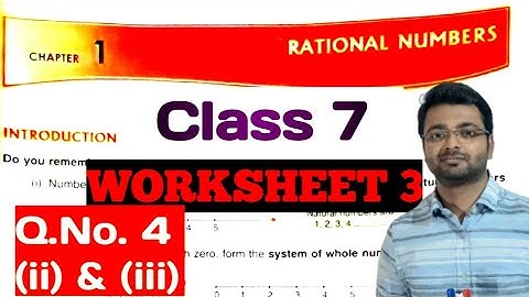 D.A.V. Math | Class VII | Rational No | Standard Form | WS 3 | Part 2 | By  Art Of Mathematica