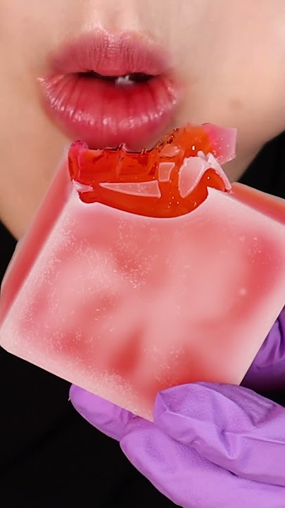 Honey jelly wax candy eating ASMR