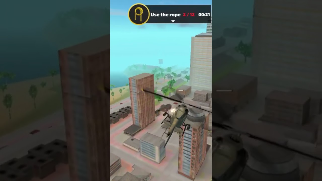 Rope hero vice town drive Helicopter 