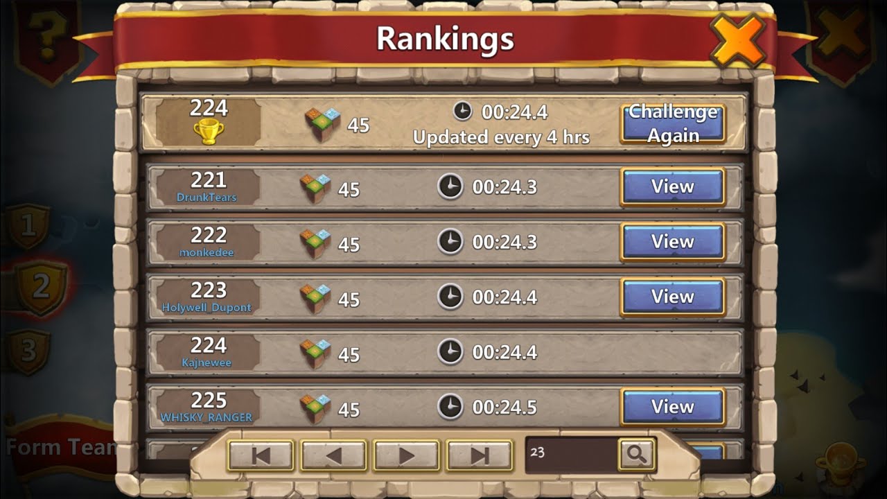 Castle Clash - Forgotten Trial 37 - 45