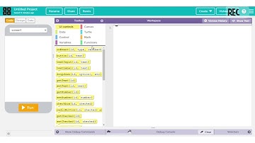 Designing the information screen in code.org | code.org | app lab