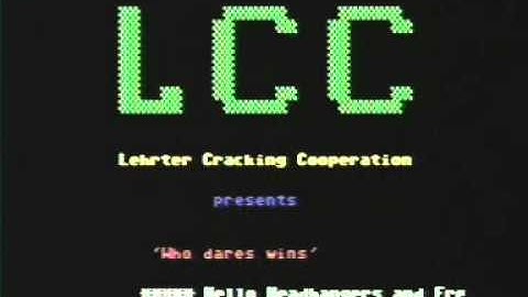 L.C.C. INTRO - WHO DARES WINS (Commodore 64) - 1985