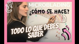 ▶ TUTORIAL: MICROBLADING Cejas PASO A PASO✅ ¿CÓMO SE HACE? TRAZO PERFECTO