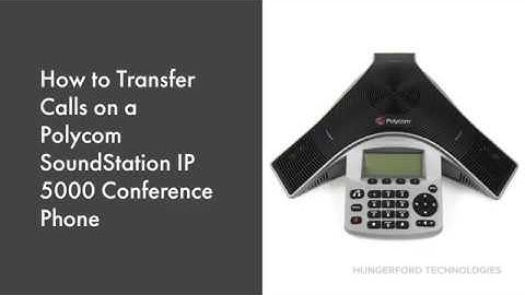 How to Transfer Calls on a Polycom SoundStation IP 5000 Conference Phone