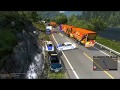 Euro Truck Simulator 2 Multyplayer. Работа админов на участке Bergen-Oslo