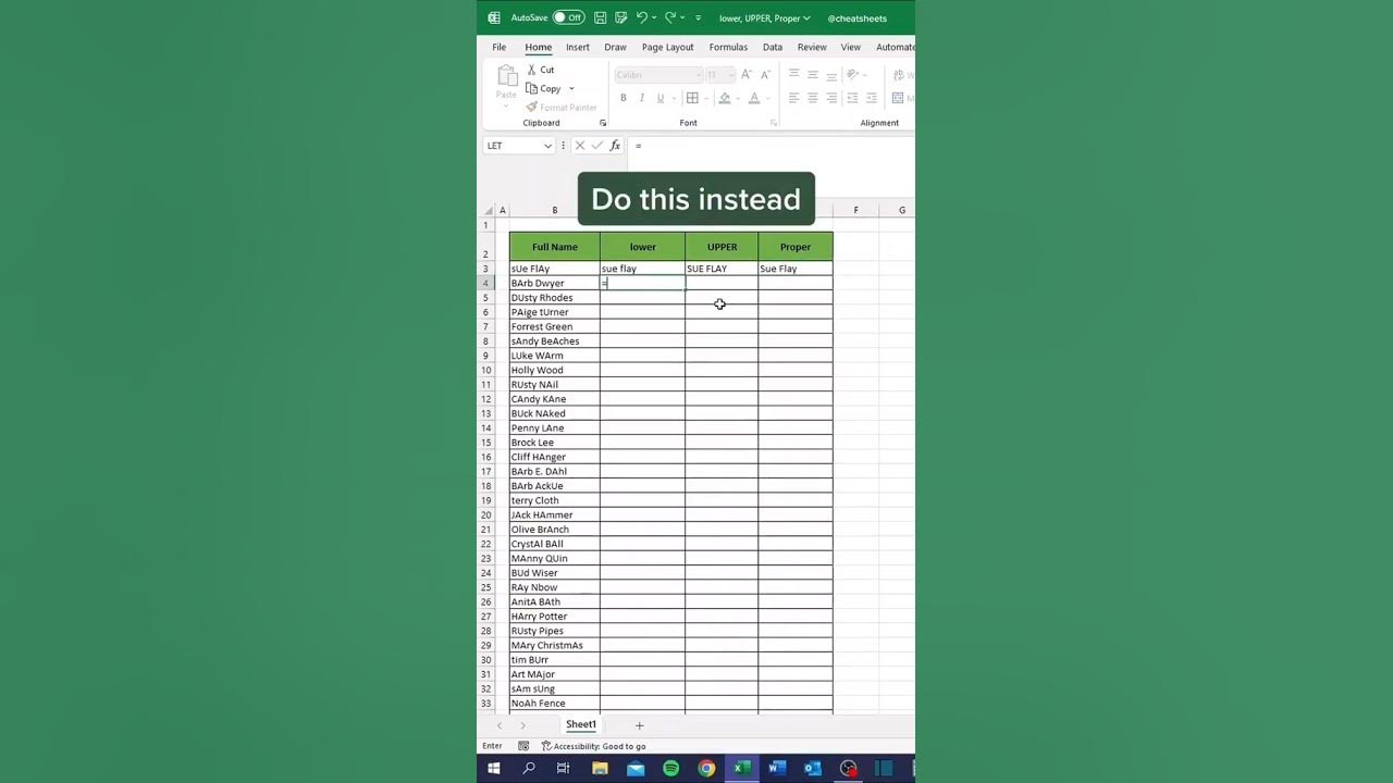 How to use lower upper and proper formula in excel sheet viral 