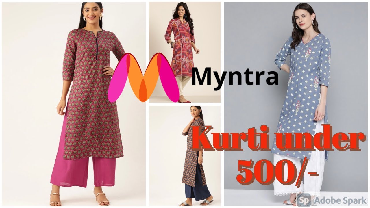 Buy Varanga Women Pink & White Printed Cotton Straight Kurta - Kurtas for  Women 10235727 | Myntra