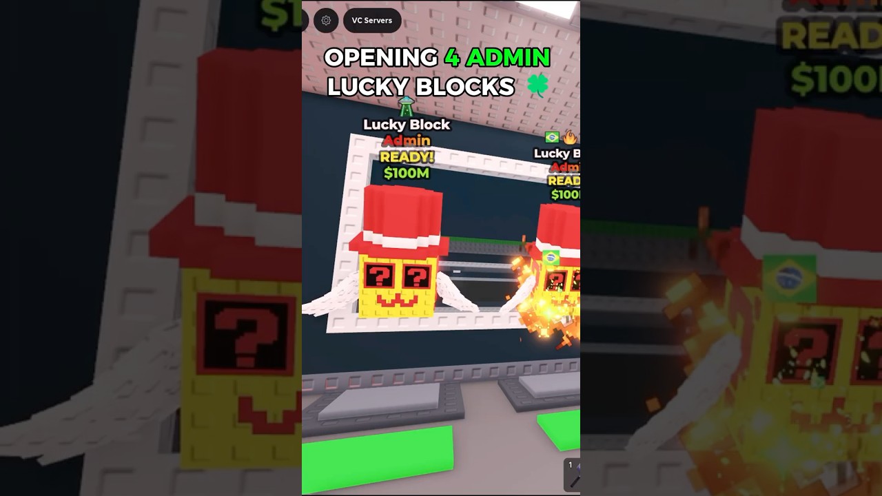 Opening 4 ADMIN Lucky Blocks! #stealabrainrot