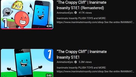 “The Crappy Cliff” | Inanimate Insanity S1E1 (Original and remastered comparison)
