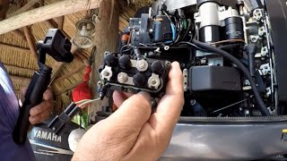 Yamaha outboard HPDI tilt trim motor repair and trouble shoot. Change the relay or the motor?