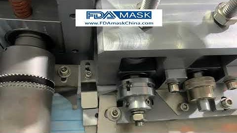 Face mask nose core bridge clip feeding cutting mechanism part on mask machine training video