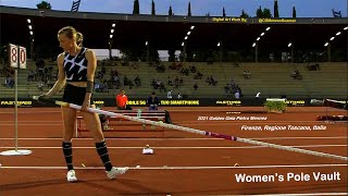 Women's Pole Vault. 2021 Golden Gala Pietro Mennea. Firenze, Regione Toscana, Italia. (10/6/2021).