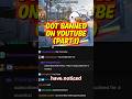 Peanut got falsely banned on YouTube for an hour (Part-1) #shorts #theburntpeanut