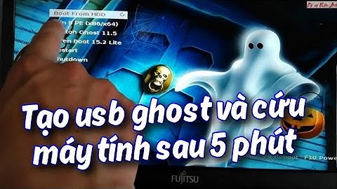 Tạo USB ghost 1 click và cứu hộ máy tính trong 5 phút/Ký sự Nhật Bản