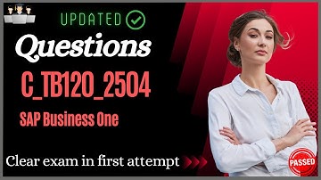 SAP C_TB120_2504 Certification Questions and Study Material [Latest]
