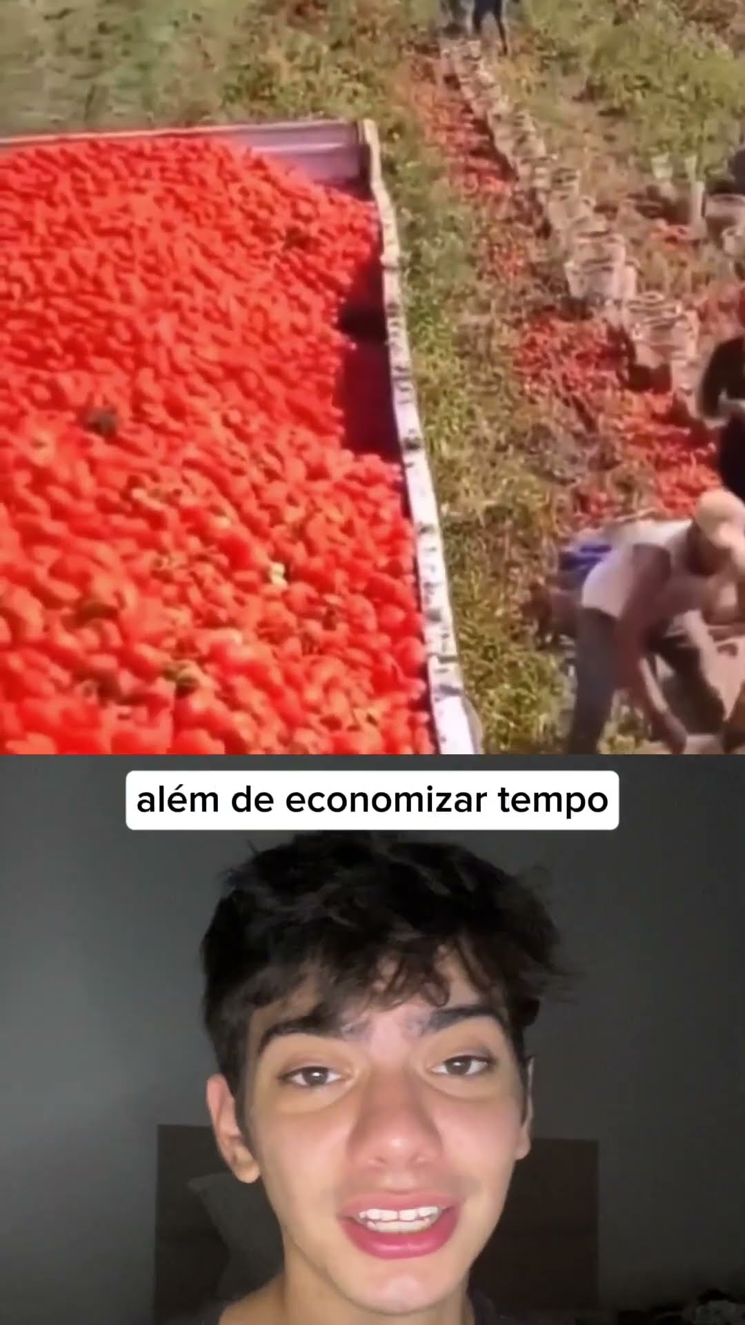 ? Ideia genial! Jogar o balde direto no caminhão economiza tempo e esforço. ??