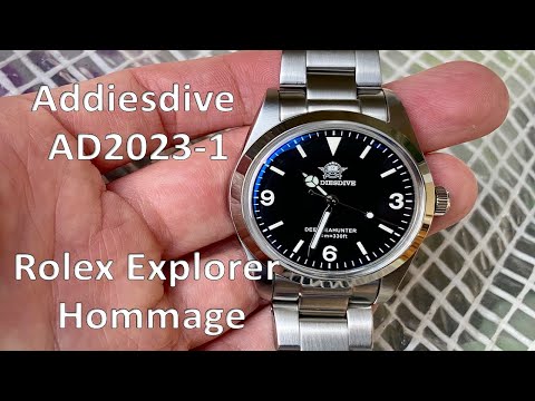 Addiesdive AD2023-1 : Rolex Explorer Hommage (moins de 100€) !