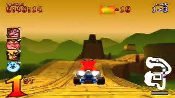 CTR: Crash Team Racing [PS1] - (Demo Disc) - Gameplay