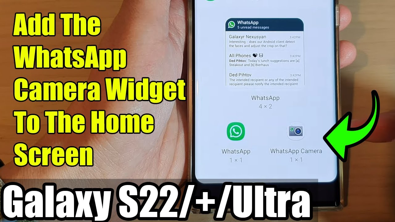 Galaxy S22 S22 Ultra How To Add The WhatsApp Camera Widget To The galaxy-s22-s22-ultra-how-to-add-the-whatsapp-camera-widget-to-the