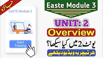 Easte Module 3 Unit 2 Review | Overview of Unit 2 For Every Primary School Teacher | Learn English