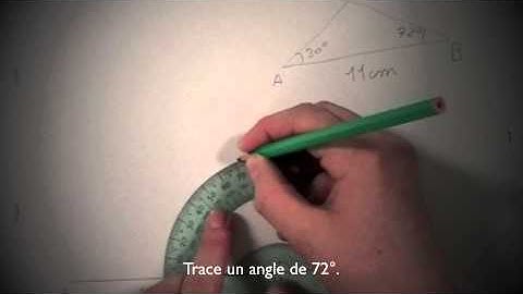 Comment construire un triangle dont on connaît une longueur et deux angles adjacents ?