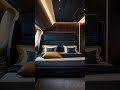 ✈️ Elevated Minimalism 🌃 Can a high-flying design ground your space in style? #blackinterior #decor
