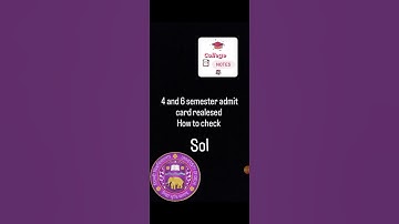 sol hall ticket realesed.             https://admission.sol.du.ac.in/AdmissionTicket/HallTicket.aspx
