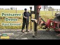 Postsaver demonstration in hard ground  fence armor