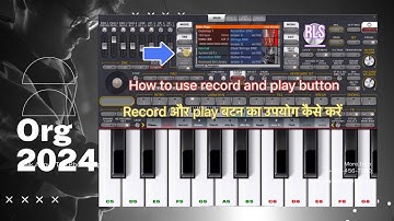 How to use record/play button in org 2024 #org2024 #keyboard
