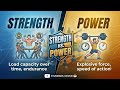 Difference between Strength and Power