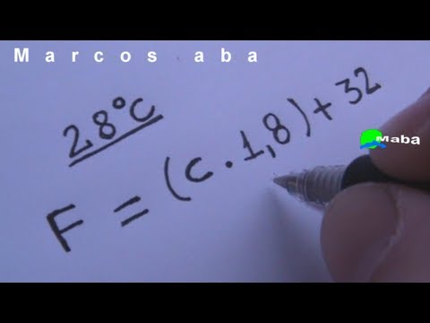 Vídeo: Como Converter Celsius Para Fahrenheit