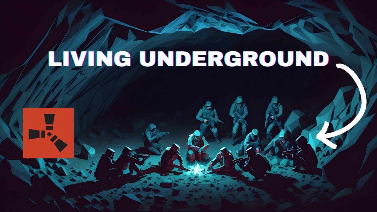 WE LIVED inside a CAVE UNDERGROUND in Rust - YouTube