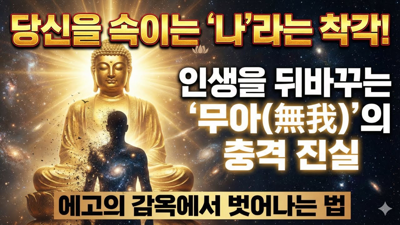 당신을 평생 괴롭히는 '나'라는 착각에서 깨어나십시오. 인생을 송두리째 뒤바꾸는 부처님의 충격적인 진실 '무아(無我)'