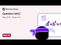 IB Math AA HL Paper 3 May 2025 | Question 2d(i) Full Worked Solution