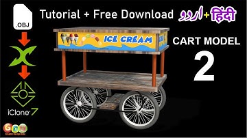 how to import your own 3D models | ice cart - FBX, OBJ | iclone tutorial