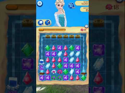 Disney Frozen Free Fall Endless map level #2650 (without using items)