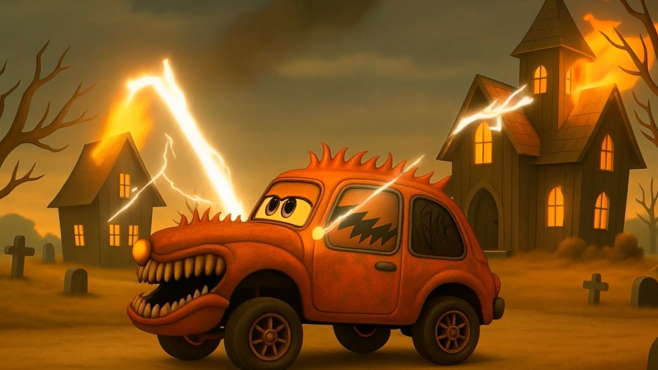 Scary Looking Racers Racing cars Halloween Versions | Scary vehicles - YouTube