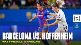 HIGHLIGHTS | Barcelona vs. Hoffenheim -- UEFA Women's Champions League 2021-22