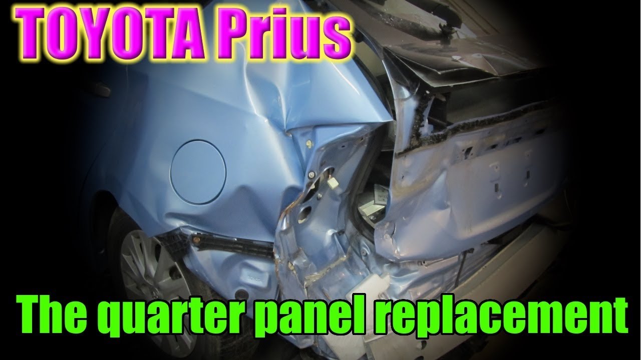Toyota Prius. The quarter panel replacement. Замена заднего крыла