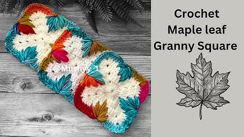 Crochet Maple Leaf Granny Square EASY Tutorial for Beginners #howtocrochet  #crochettutorial
