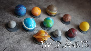 How to make PLANETS using Fondant #fondantplanets #spacecake