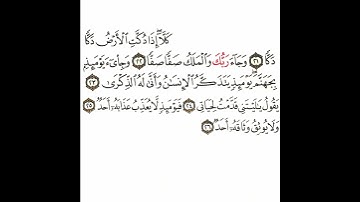 سورة الفجر 4 القسم الرابع تكرار كيفي من .. كلا إذا دكت الأرض .. إلى .. ولا يوثق وثاقه أحد