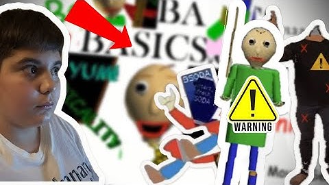 This baldi basics mod is broken or hacked... (Unknown educational software)