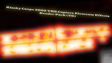 Klasky Csupo 2000 VHS Capture Elements Effects Render Pack (V6)