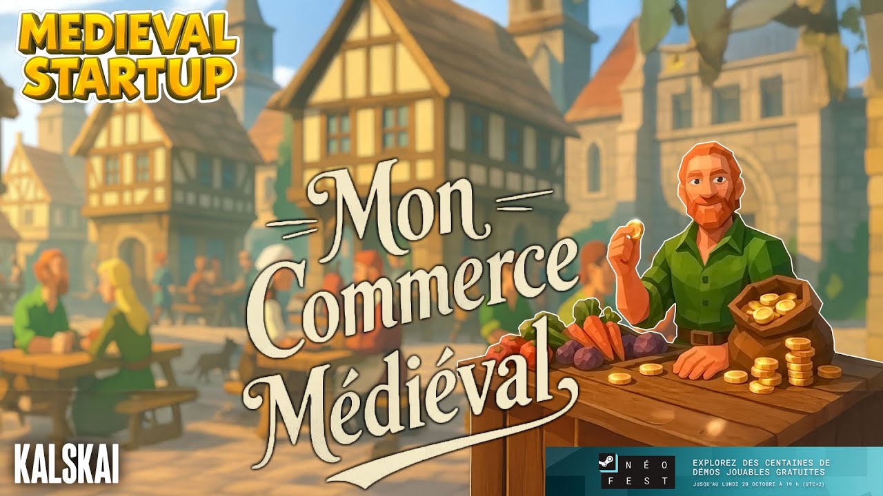 JE MONTE MON PREMIER COMMERCE MÉDIÉVAL ! MEDIEVAL STARTUP [FR] - YouTube