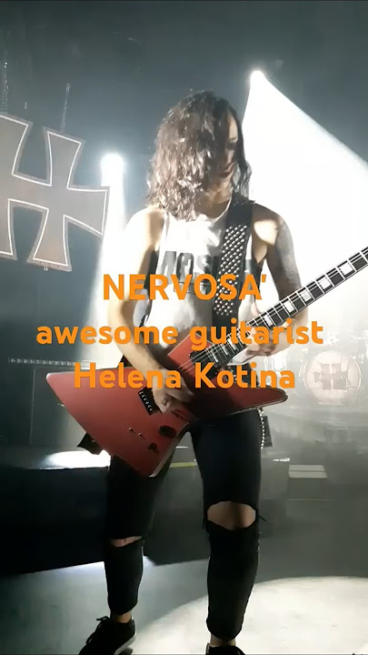 NERVOSA guitar solo by Helena Kotina live @Hellfest Warm Up 2025 - @ASTROTVORLEANS(FR)