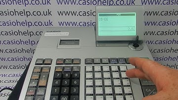 How To Create A Negative Sales Button On The Casio SE-S400 SE-S800 PCR-T500 PCR-T520 Cash Register