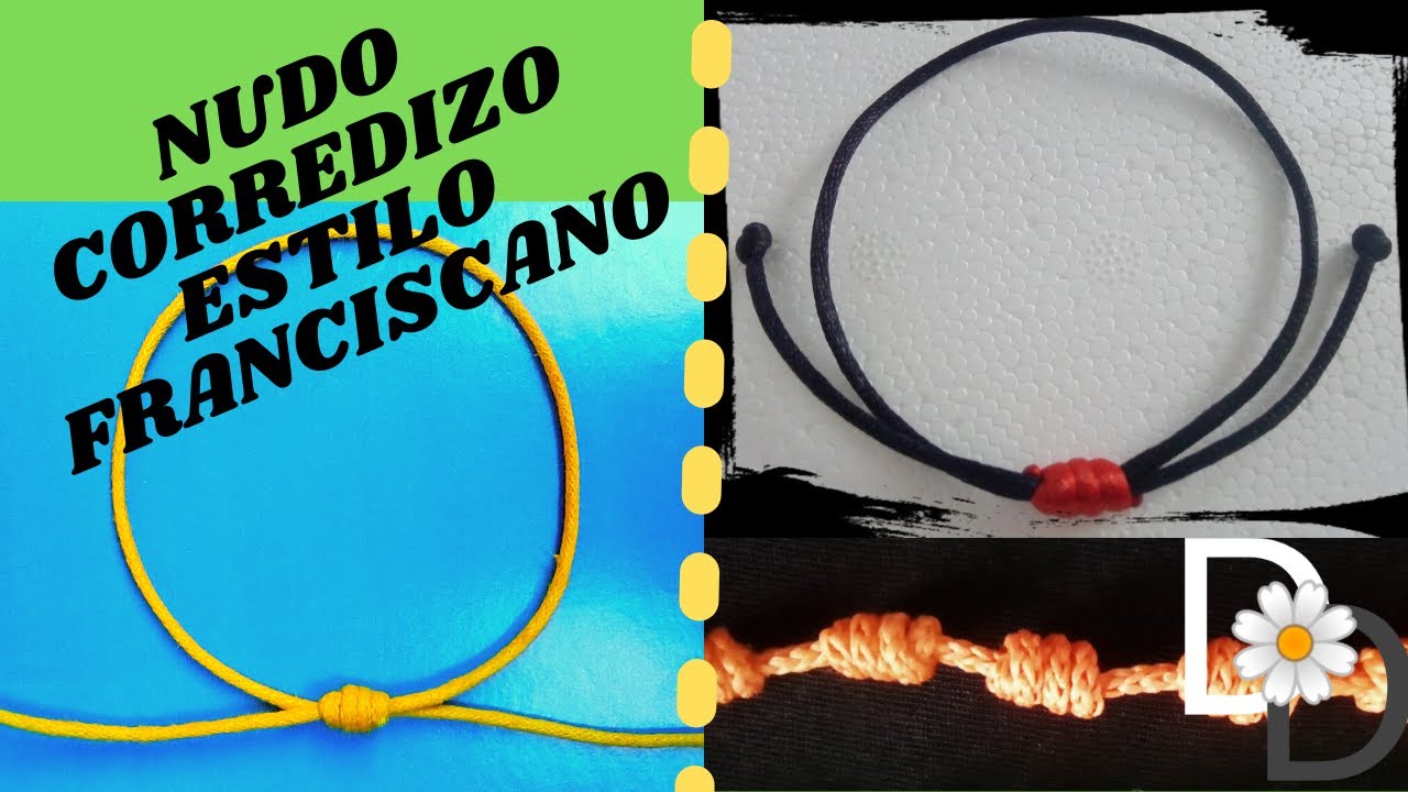 Cómo hacer nudos corredizos para cerrar pulseras. Aprende a cerrar pulseras.  #100 